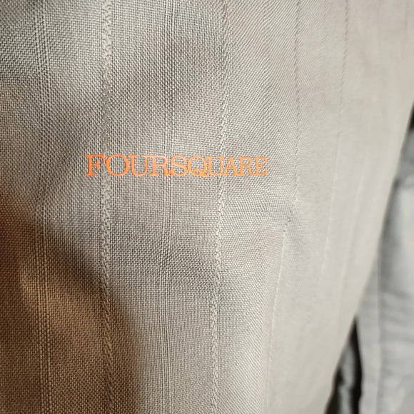 Foursquare Snowboarding Pants Men'sSize Small Grey Pinstripe - Picture 5 of 16